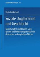 Soziale Ungleichheit Und Geschlecht 3810024651 Book Cover