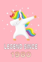 Legend Since 1980 Notebook: Blank Lined Notebook / Journal / Happy Birthday 40 Years Old Gift For Boys And Girls / Diary Gift 120 blank pages, 6x9, Matte Finish Cover B084DG66DG Book Cover