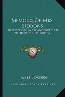 Mrs. Sarah Siddons; 1 1378405986 Book Cover