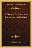 A history of America literature, 1607-1865 9353703050 Book Cover