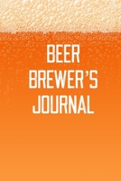 Beer Brewer's Journal: Home Beer Brewing Recipe and Logbook 1698522231 Book Cover
