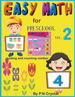 Easy Math for Preschool Reading Counting Numbers Vol. 2 1717980864 Book Cover