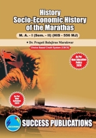 Socio-Economic History of the Marathas, First Year, M.A, Sem-II-English 8119939905 Book Cover