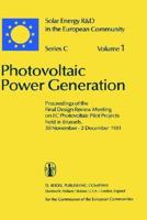 Photovoltaic Power Generation. Solar Energy R&D in the European Community Series C, Volume 1) 9027713863 Book Cover