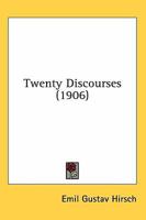 Twenty Discourses 0548846758 Book Cover