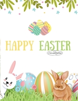 Happy Easter Coloring Book B0CMXCGFTP Book Cover