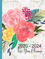 2020 - 2024 Five Year Planner: Multicolor Flower Rosette Agenda Planner For The Next Five Years. Floral Monthly Schedule Organizer 1697220959 Book Cover