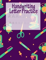 Handwriting Letter Practice: ABC Preparation - Learn Alphabet Print Letters - Primary and Preschool - Purple School 1704047129 Book Cover