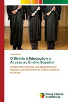 O Direito à Educação e o Acesso ao Ensino Superior 6207701283 Book Cover