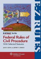 E-Z rules for the federal rules of civil procedure: Including selected statutes 0735590192 Book Cover