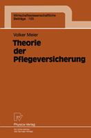 Theorie Der Pflegeversicherung 3790810657 Book Cover