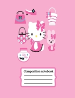 Composition Notebook: hello kitty journal with Wide Ruled Notebook Lined School Journal 100 Pages 8.5x11 Children Kids Girls Teens Women Subject ... hello kitty (Wide Ruled School Composition Books) 1706002025 Book Cover
