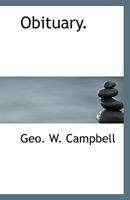 Obituary. 1113548584 Book Cover