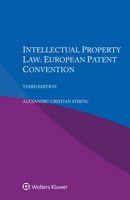 Intellectual Property Law: European Patent Convention 940354600X Book Cover