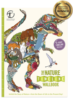 The Nature Timeline Wallbook: Unfold the Story of Nature - from the Dawn of Life to the Present Day! (UK Timeline Wallbooks) 0993284736 Book Cover