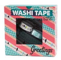 Washi Tape Greetings: Creative Craft Kit 1631590022 Book Cover