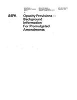 Background Information For Promulgated Amendments 1795499044 Book Cover