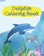 Dolphin Coloring Book - 45 coloring pages - Large sized 8,5 x 11 inch pages B08CP9DKR9 Book Cover
