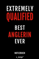 Notizbuch für Anglerin: Originelle Geschenk-Idee [120 Seiten gepunktet Punkte-Raster blanko Papier] (German Edition) 1713193590 Book Cover