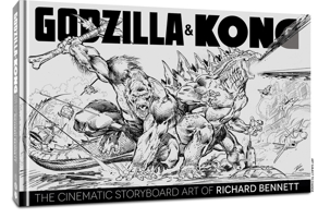 GODZILLA & KONG: THE CINEMATIC STORYBOARD ART OF RICHARD BENNETT 1951038576 Book Cover