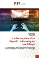 La mise en place d'un dispositif e-learning en proctologie 6202533692 Book Cover