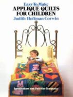 Easy-To-Make Applique Quilts for Children 0486242935 Book Cover