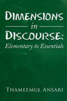 Dimensions in Discourse: Elementary to Essentials 1493131885 Book Cover