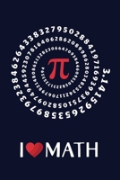 I Love Math: Quad Ruled 5x5, Grid Paper for Math & Science Students  (6x9) Composition Notebook B083XGJSRX Book Cover