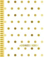 Address Book: Polka Dots Background 8.5 x 11 Inch Alphabetical Organizer Journal Notebook Book With Tabs For Recording Contact Address, Phone Numbers and Emails (Large Print Address Books) (Volume 9) 1724882465 Book Cover