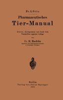 Pharmazeutisches Tier-Manual 3642983391 Book Cover