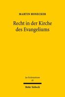 Recht in Der Kirche Des Evangeliums 3161497627 Book Cover