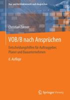 Vob/B Nach Anspr�chen: Entscheidungshilfen F�r Auftraggeber, Planer Und Bauunternehmen 3658168730 Book Cover