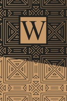 W: Art Deco Initial W Monogram Notebook, W Monogrammed Journal Gift B07Y4MXZ3N Book Cover