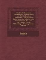 Das Buch Henoch in Vollstandiger Uebersetzung Mit Fortlaufendem Commentar, Ausfuhrlicher Einleitung Und Erlauternden Excursen Von Dr. A. G. Hoffmann, 129582731X Book Cover