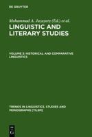 Linguistic & Literary Studies in Honor of Archibald A. Hill Vol. 3: Historical & Comparative Linguistics 9027977372 Book Cover