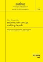 Stadtebauliche Vertrage Und Vergaberecht: Symposium Des Zentralinstituts Fur Raumplanung an Der Universitat Munster Am 24. Juni 2009 3869651296 Book Cover