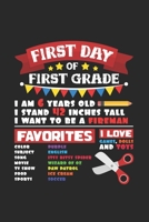 First day of first grade: 6x9 First day of School dotgrid dot grid paper notebook notes 1697457533 Book Cover