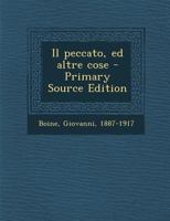Il peccato, ed altre cose 1021243949 Book Cover