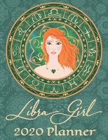 2020 Weekly Planner - Libra Girl: Astrology Zodiac Woman 12-Month Large Print Letter-Sized A4 Schedule Organizer by Week Cornell Notes Monthly Calendar Designed in USA (2020 Astrology Girls Mandala) 1675557810 Book Cover