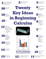 Twenty Key Ideas in Beginning Calculus 0983397317 Book Cover