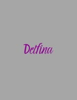 Delfina: notebook with the name on the cover, elegant, discreet, official notebook for notes, dot grid notebook, 1661450830 Book Cover