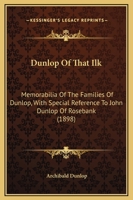 Dunlop of that ilk 1164625632 Book Cover