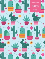 Cornell System Notes 110 Pages: Cactus Notebook for Professionals and Students, Teachers and Writers Succulent Llama Pattern 1691098728 Book Cover