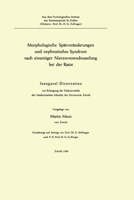 Morphologische Spätveränderungen und nephrotisches Syndrom nach einseitiger Nierenvenendrosselung bei der Ratte: Inaugural-Dissertation 3662232685 Book Cover