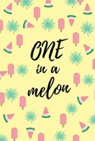 Melon College Ruled : Eggshell color cover: Perfect gift to teen girls funny summer 6X9 100 pages 1676154116 Book Cover