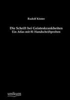 Die Schrift Bei Geisteskrankheiten 1144262348 Book Cover