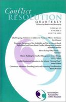 Conflict Resolution Quarterly (Formerly MEDIATION QUARTERLY) Vol 19, #2, Winter 2001 0787958131 Book Cover