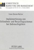 Implementierung Von Ruecknahme- Und Recyclingsystemen Bei Gebrauchsguetern 3631337779 Book Cover