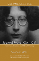 Selected Essays 1934-43 1498239218 Book Cover