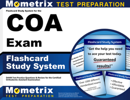 Flashcard Study System for the Coa Exam: Danb Test Practice Questions and Review for the Certified Orthodontic Assistant Examination 1609716094 Book Cover